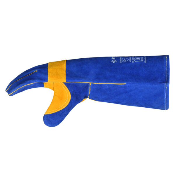 PSW-8121 Blue Rękawice spawalnicze do MIG ze wzmocnieniem - Image 2