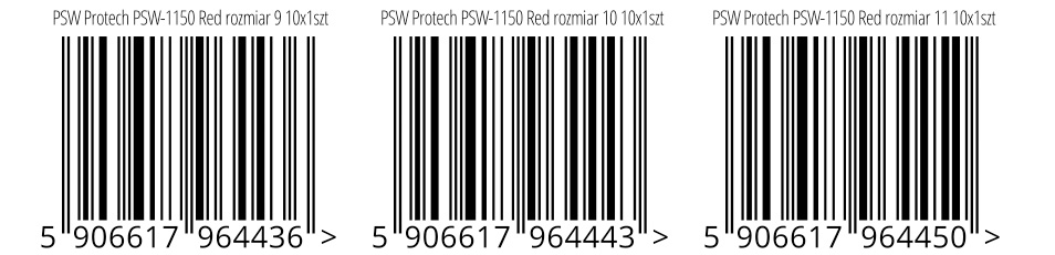 PSW-1150 Red Rękawice spawalnicze do TIG, czerwony mankiet