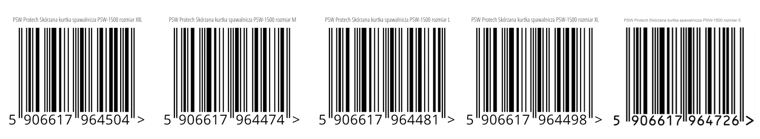 PSW-1500 Skórzana kurtka spawalnicza